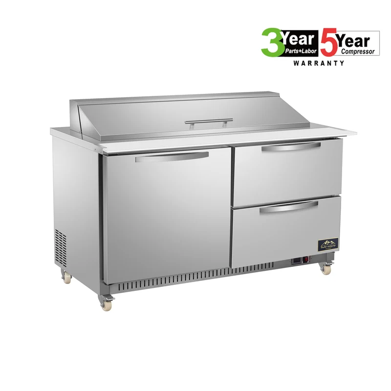 Sub-equip, CSSU-48-2D, 48" Sandwich Prep Table Refrigerator with 2 Drawers