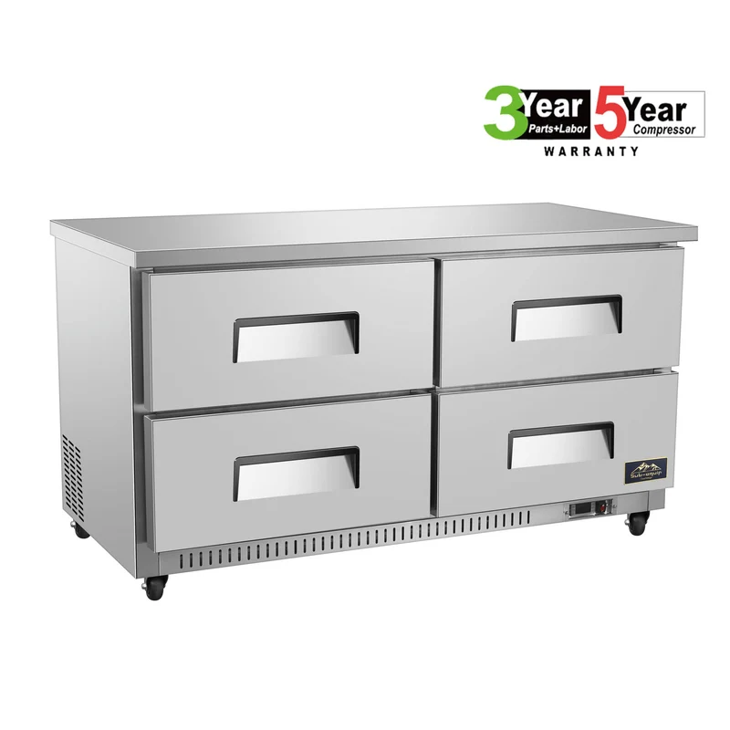 Sub-equip CUC-60F-4D, 60" Under Counter Freezer with 4 Drawers