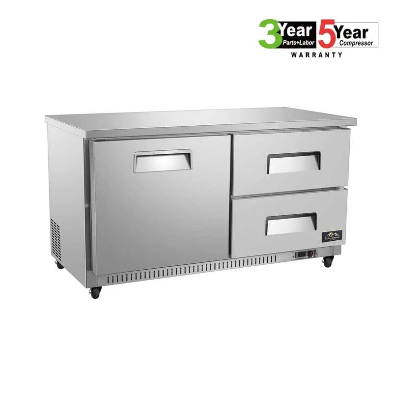 Sub-equip CUC-60F-2D, 60" Undercounter Freezer with 2 Drawers