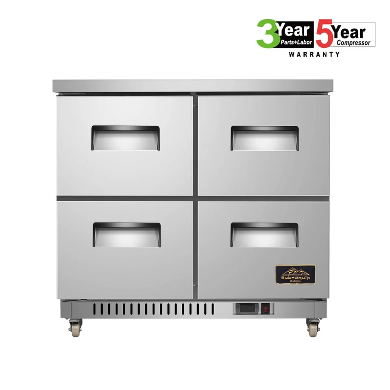 Sub-equip CUC-36F-4D, 36" Undercounter Freezer with 4 Drawers