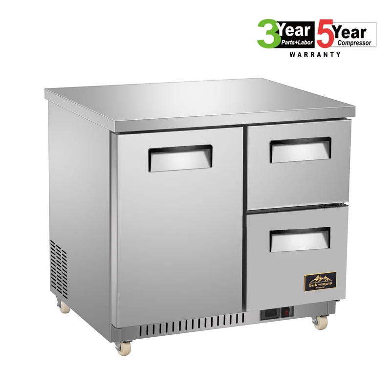 Sub-equip CUC-36F-2D, 36" Undercounter Freezer with 2 Drawers