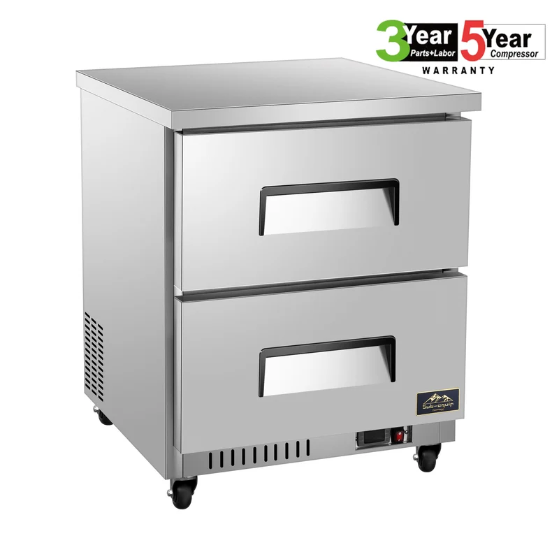 Sub-equip CUC-27F-2D, 27" Undercounter Freezer with 2 Drawers