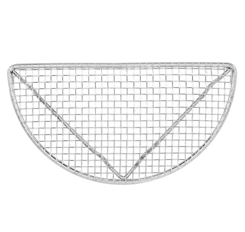 CHEFCO,PGW-64,Chrome Plated Footed Half-Moon Cooling Rack/Pan Grate for Steam Table Pan (6" x 4")