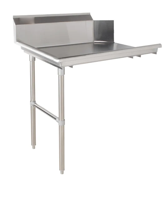 Metal 304, CDT-30L-318, Left Side 18 Gauge 304 Series Stainless Steel Clean Dish Table (30" x 30" x 43.8")