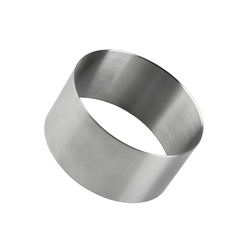 Edelstahlring-Ausstecher, glatt, ø 8cm, 4cm hoch, 1,3mm stark, 1 St