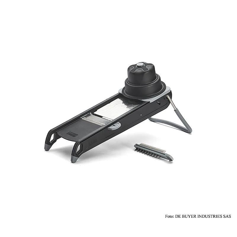 deBUYER Mandoline Swing Plus (1 horiz.& 1 Julienne) schwarz (4-10mm), 1 St