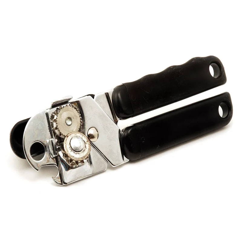 Sub-equip, Twist & Out Can Opener. 7.25"L Portable, Black Coated Handle (CO-801)