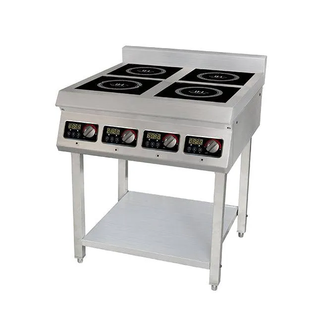 Turbo Range Stainless Steel 4 Burner Induction Cooker, SL-35-EL400, 14KW, 208V, 3PH