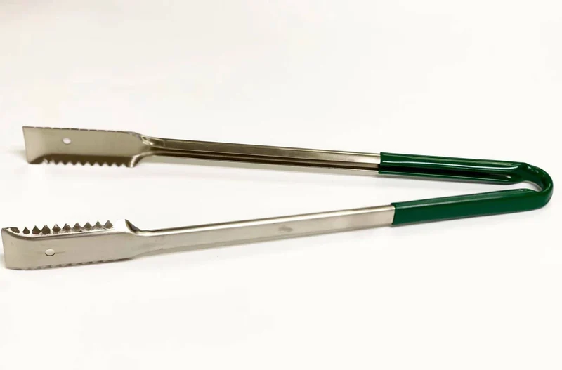 Sub-Equip,UTH-16G, 16"Stainless Steel Utility Tongs with Polypropylene Handle,Green