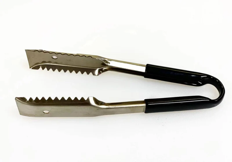 Sub-Equip,UTH-9K, 9"Stainless Steel Utility Tongs with Polypropylene Handle,Black