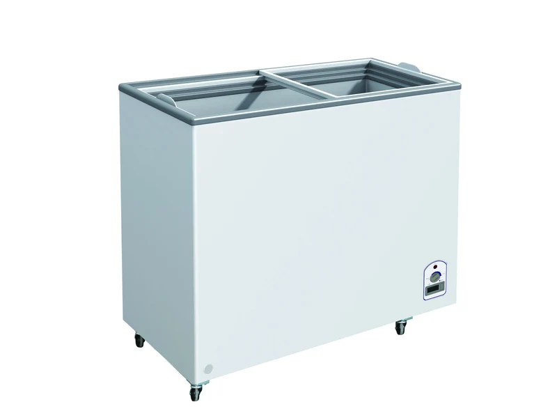 Sub-equip 400L Flat Top Sliding Glass Chest Freezer (70.75"W x 26"D x 35"H)