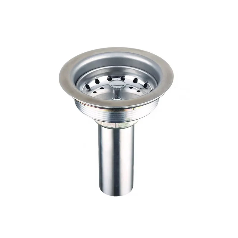 Sub-equip,DB-3.5, Chrome-Plated Sink Drain with Basket Strainer and Tailpiece, Large