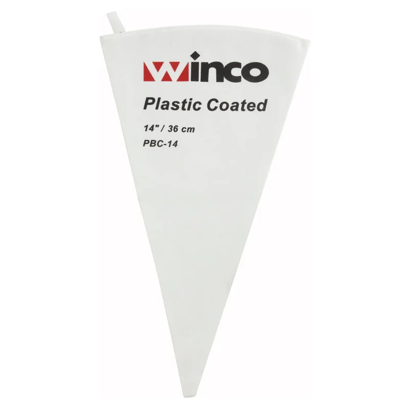 PBC-14 - Pastry Bag, Cotton with Plastic Coating - 14"