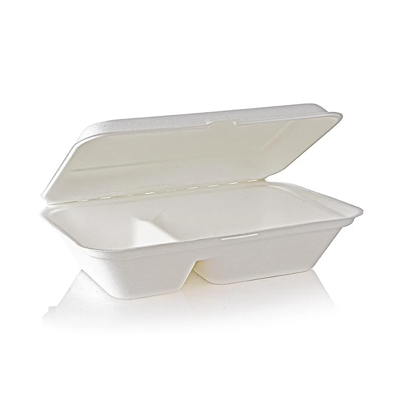 Take Away Naturesse Food Box, Klappdeckel, 2 Fach, 249x162x63mm, 500 St