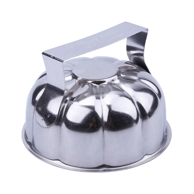 Stainless Steel Round Flower Mold (10.5cmDia x 7.7cmH)