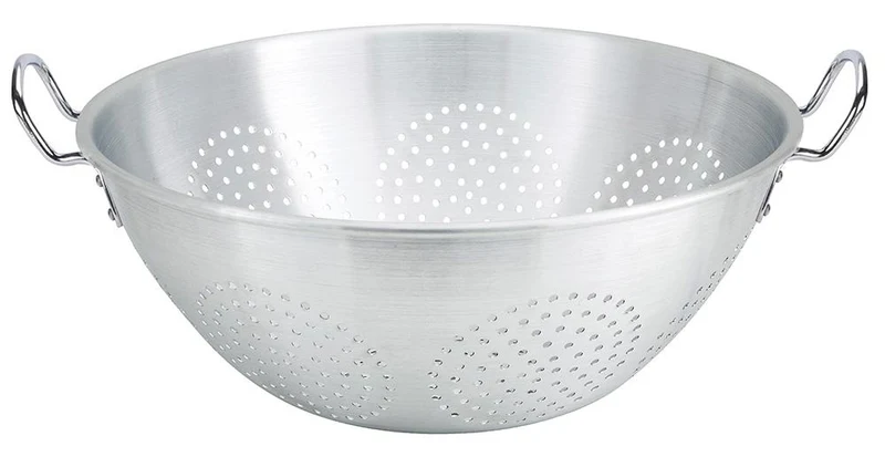 Sub-equip, SE-ALO-16H, Aluminium Colander with Handles (16qt, 16-1/8" Dia. x 8" Deep)