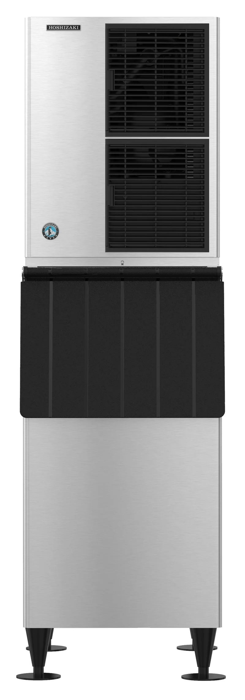 Hoshizaki KM-520MAJ Air Cooled Crescent Cuber Icemaker with B-800SF 800lb Ice Storage Bin