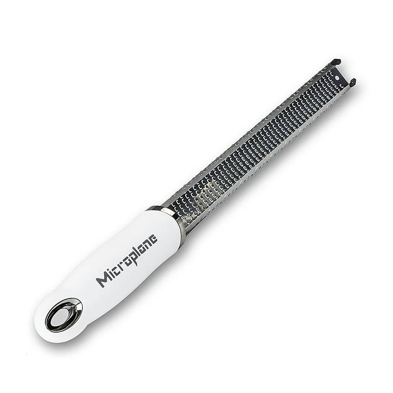 Microplane - Premium Classic - Stab, Zesten Reibe, Griff weiß/soft-touch, 1 St