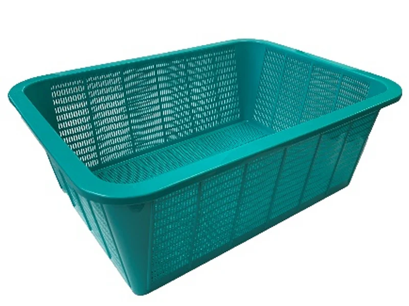 CHEFCO,FC057, Green Rectangular Vegetable Wash Basket-19.2"Lx14.2"Wx6.8"H