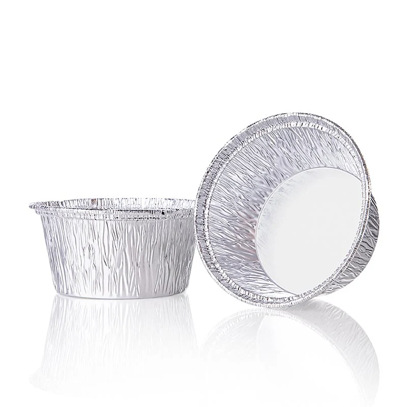 Novelis Deutschland - Einweg Aluschalen Take Away, ø 80mm, 34mm hoch (Alcan 46100/535336), 100 St