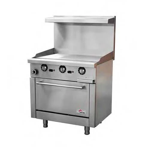 Turbo Range 36" Range with 36" Thermostatic Griddle and Standard Oven Base