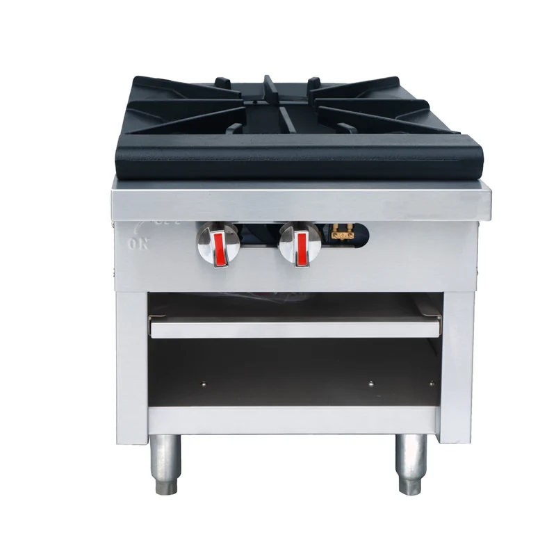 Turbo Range TR-SP-1HD, Single Grate Burner heavy duty Gas Stock Pot Range, 90,000 BTU