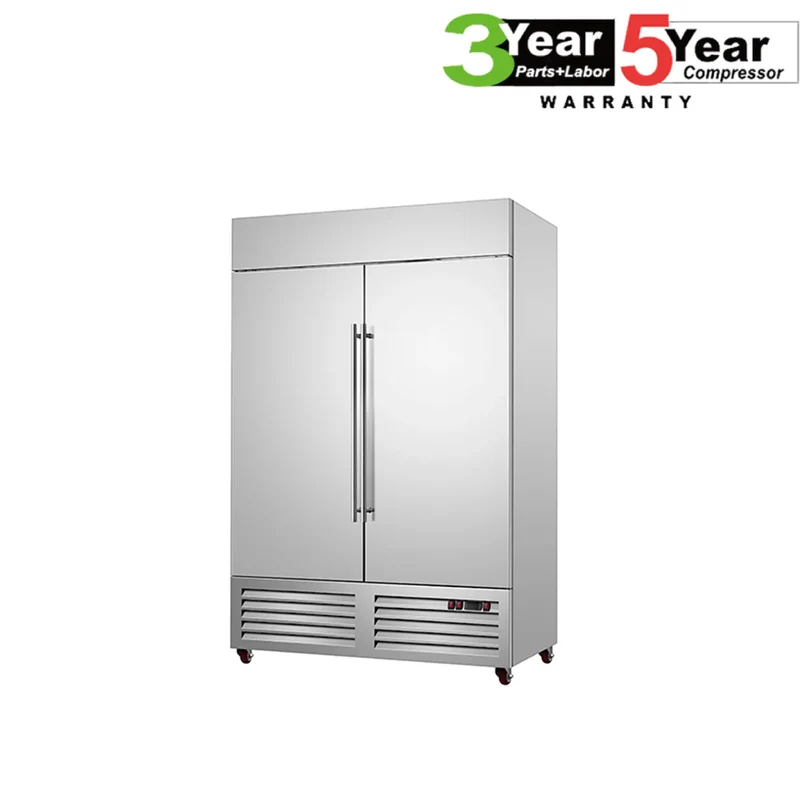 Sub-equip,C-54BF, 54" Double solid Door Bottom Mount Compressor Reach-in Freezer