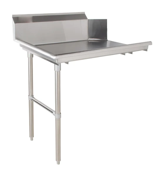 CDT-24L-318, Left Side 18 Gauge 304 Series Stainless Steel Clean Dish Table (30" x 24" x 44.8")