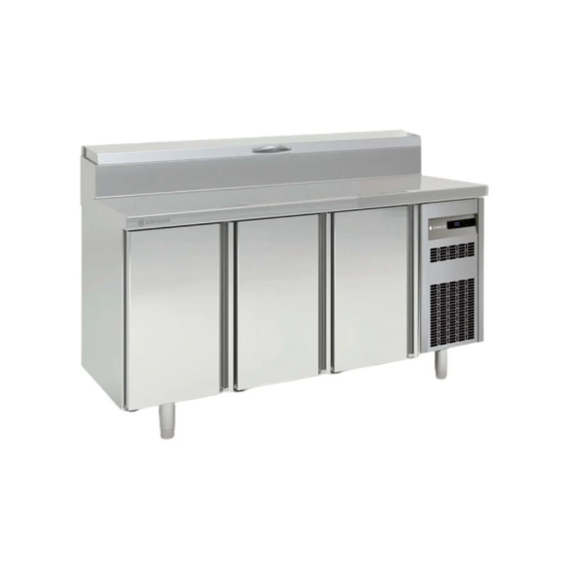 Meuble de préparation saladette bac GN 1/6 réfrigéré positif - 3 portes
