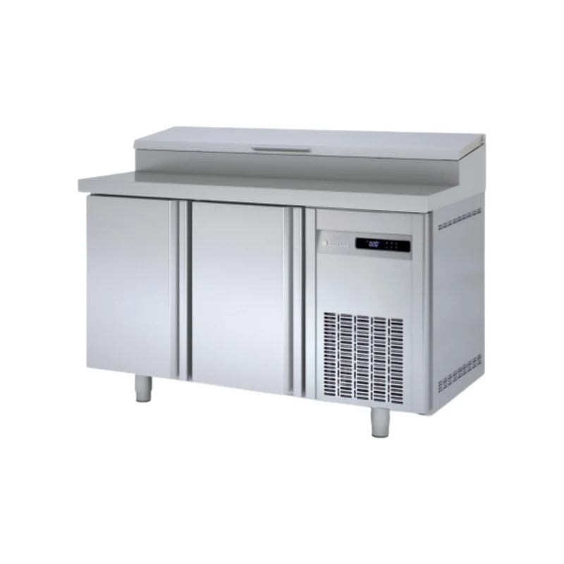 Meuble de préparation saladette bac GN 1/4 réfrigéré positif - 2 portes