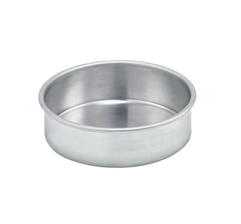 ACP-062 - Round Layer Cake Pan, Aluminum - 6" Dia x 2" H