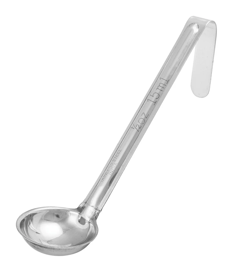 LDI-05SH - One-Piece Stainless Steel Ladle with 6" Handle - 1/2 oz