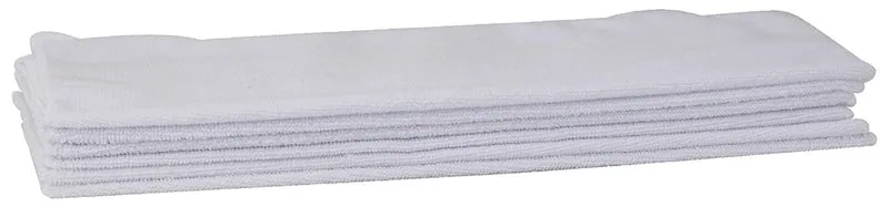BTM-16W - Microfiber Towel, 16" x 16", 6 Pack - White