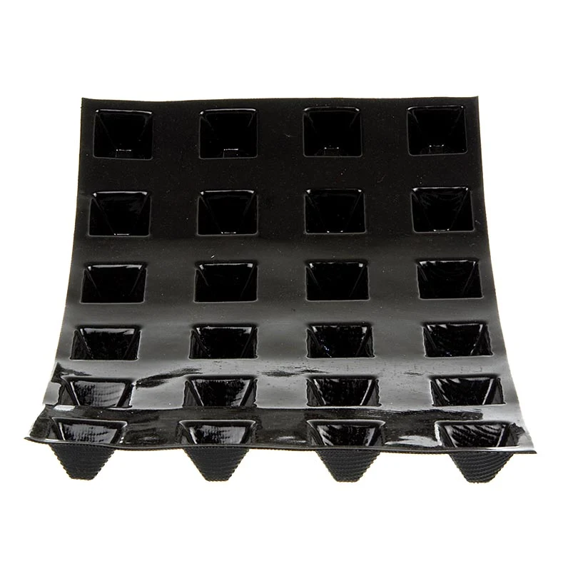 Demarle - Flexipan Matte 40x30cm, 24 Mini-Pyramiden, 35x35mm, 23mm tief, 15ml, No. 2562, 1 St