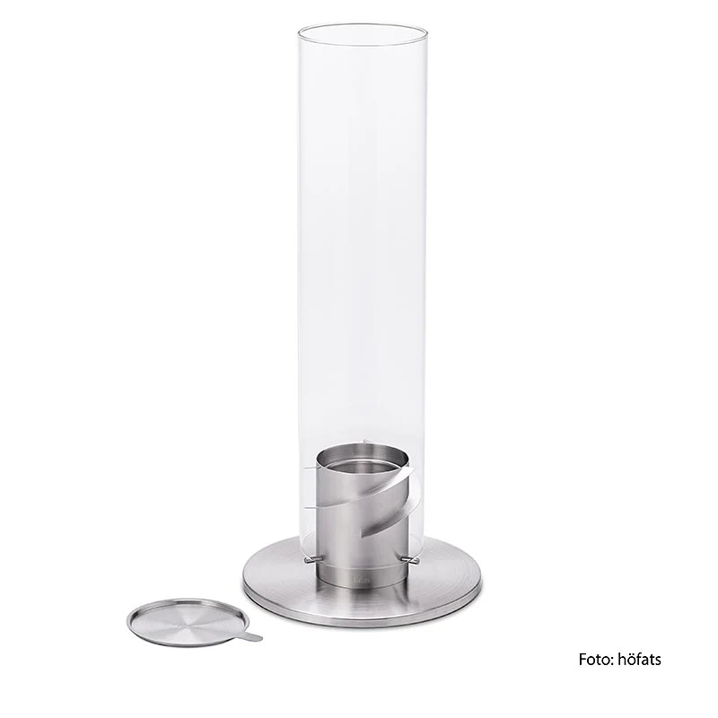 Höfats Tischfeuer SPIN 120, Silber (Windlicht, Gartenfackel) 1 St