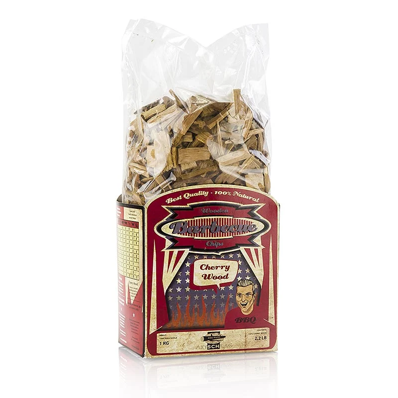 Axtschlag - Grill BBQ - Räucherchips aus Kirschholz (Cherry), 1 kg