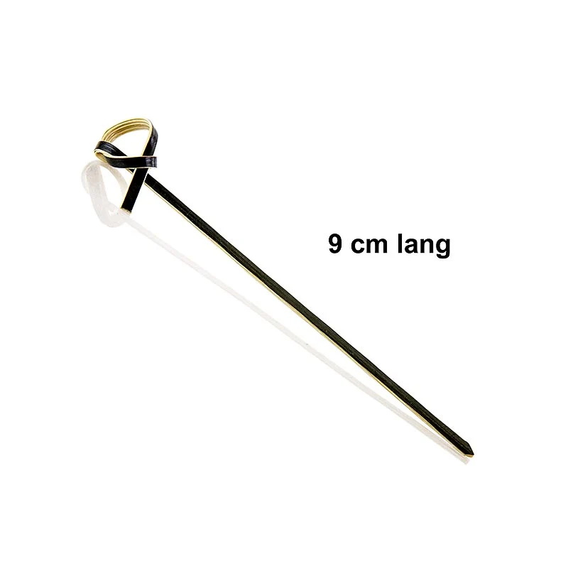 Franz Mensch - Bambus-Spieße, mit Knotenende, schwarz, 9cm, 250 St