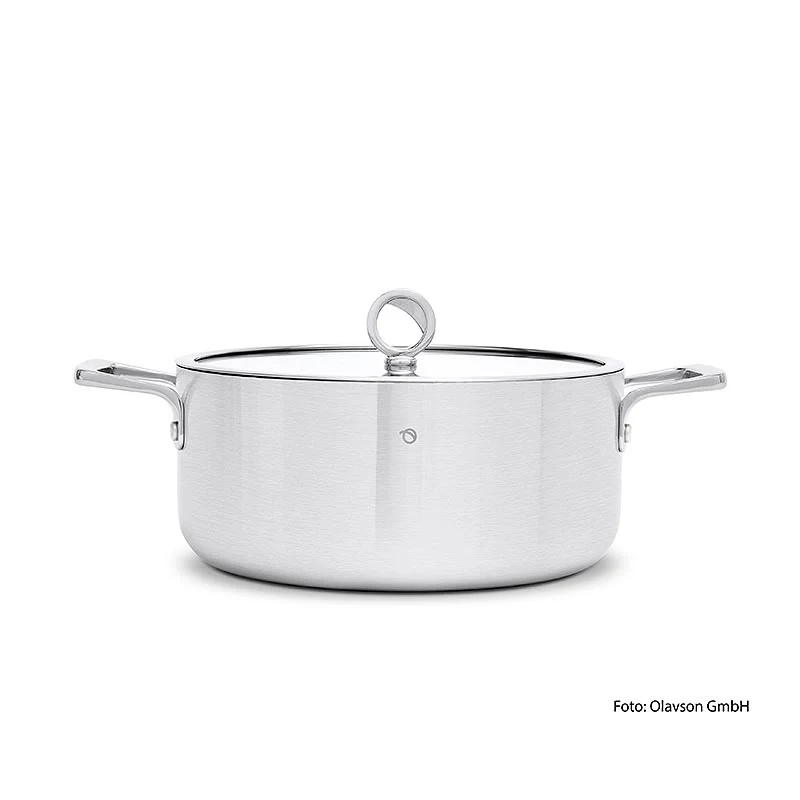 Olavson Kupferkern Kochtopf, mit Deckel, 26cm, 5,8l, für alle Herdarten, 1 St