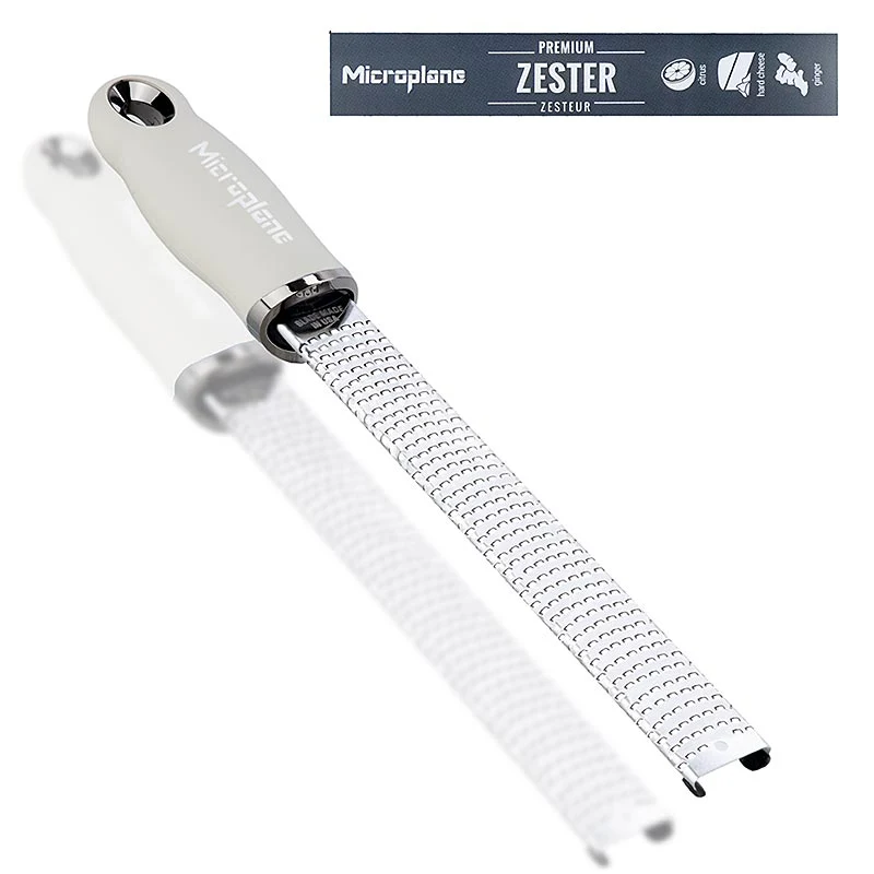 Microplane - Premium Classic - Stab, Zesten Reibe, Griff Kasmir Beige /soft-touch, 1 St