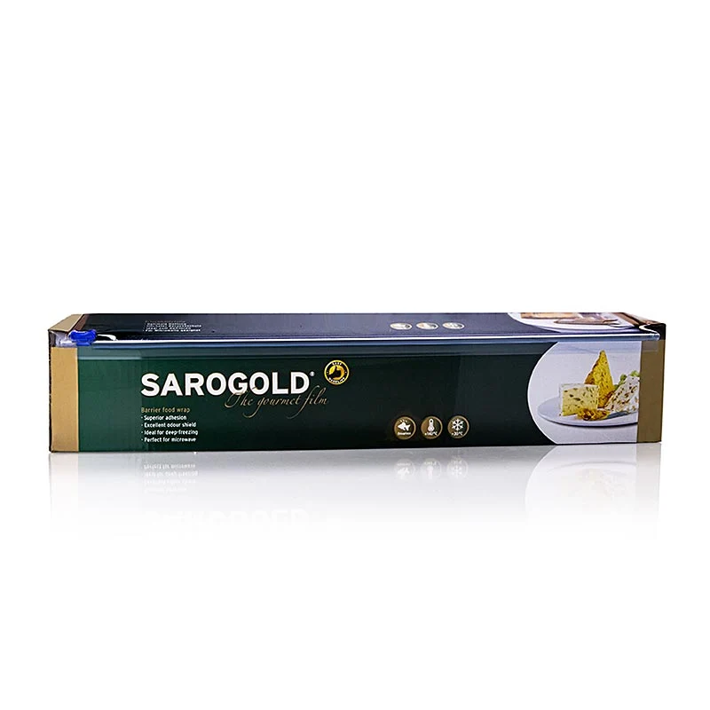 SAROGOLD Gourmet-Folie, 45cm, Faltschachtel (Frischhaltefolie), 300 m, 1 St