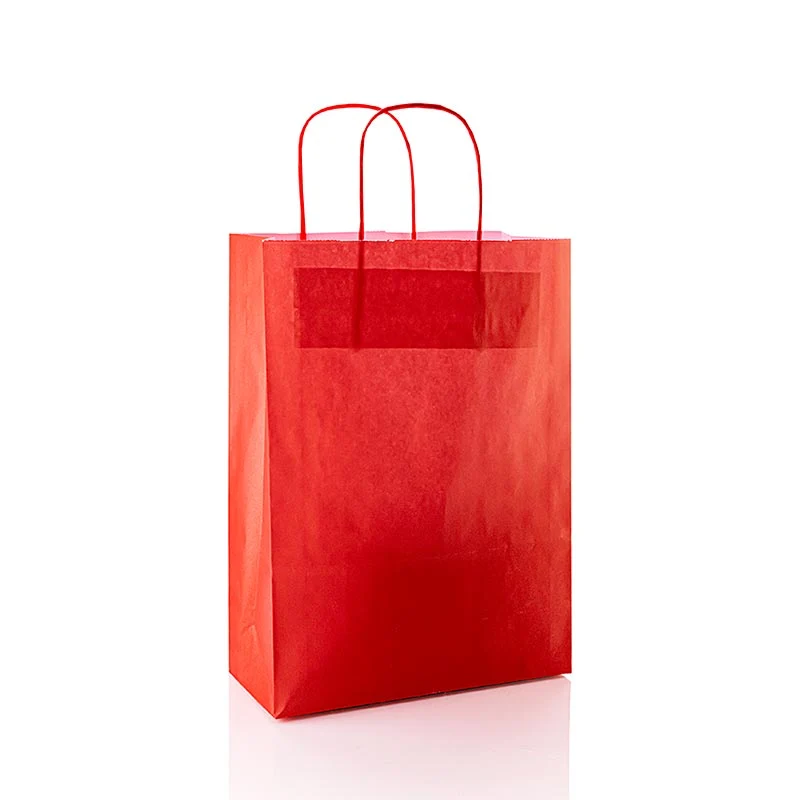 Papiertüte -M-, rot, 220x100x310mm, 1 St
