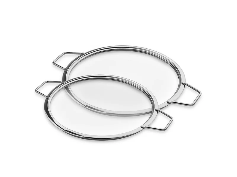 COUVERCLES EN VERRE EMPILABLES – 26/ 28 CM – 2 PIÈCES