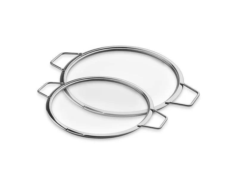 COUVERCLES EN VERRE EMPILABLES – 24/ 28 CM – 2 PIÈCES