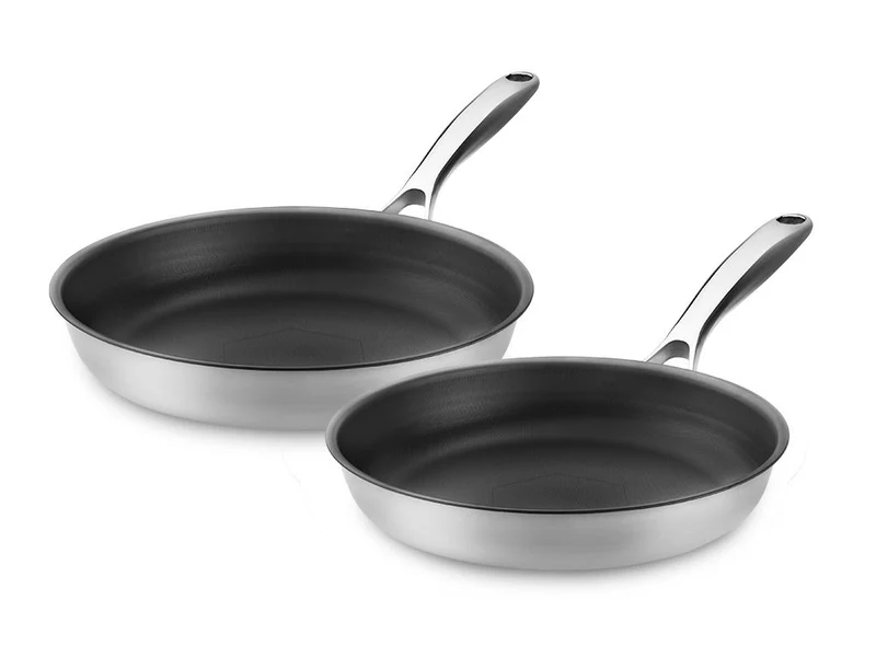 ZERO – SET DE POÊLES ANTIADHÉSIVES NATURELLES – 2 PIÈCES