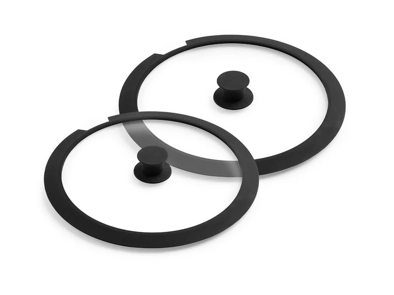 SET DE COUVERCLES EN VERRE POUR POIGNÉE AMOVIBLE – 24/28 CM