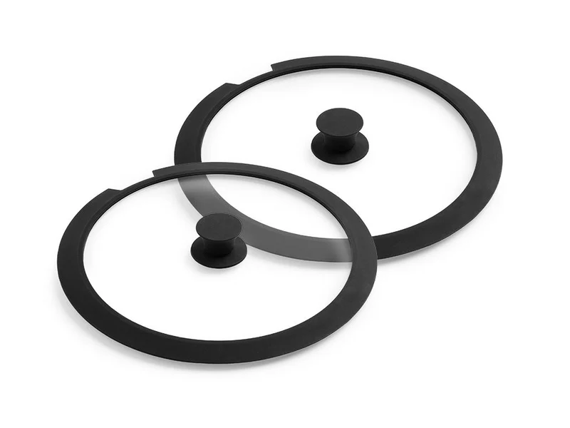 SET DE COUVERCLES EN VERRE POUR POIGNÉE AMOVIBLE – 26/28 CM