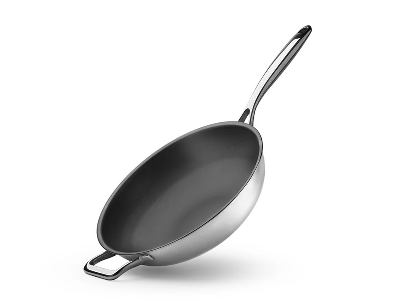 ZERO – POÊLE WOK ANTIADHÉSIVE NATURELLE 30 CM