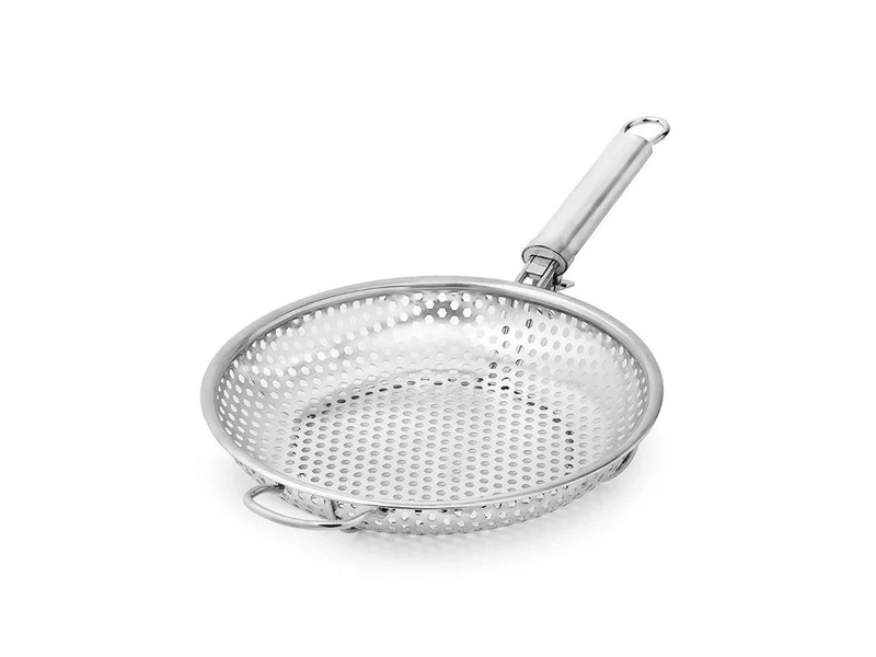 POÊLE GRILL BBQ AVEC MANCHE AMOVIBLE 28 CM