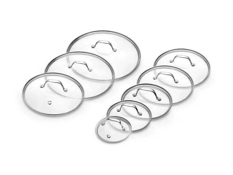 SET DE COUVERCLES EN VERRE 14/18/20/24/26/28/30/32 CM – 8 PIÈCES