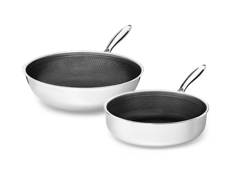 ENSEMBLE DE WOK+SAUTER - 2 PIÈCES